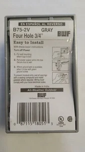 BWF B75-2V GRAY FOUR HOLE 3/4" - Picture 1 of 5