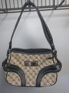 SOPHIA CAPERELLI CAMEL & BLACK HANDBAG/Purse NWOT - Picture 1 of 11