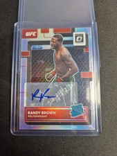 2023 Panini UFC Donruss Optic Rated Rookie Randy Brown Silver Prizm Autograph