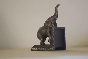 Buchstütze Elefant Gusseisen 15 cm - Bild 1 von 2