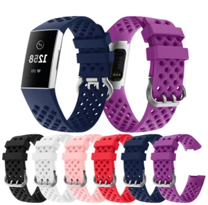 Fitbit Charge 3 Ersatz Mesh Silikon Uhrenarmband Band Größe L Large - Bild 1 von 2