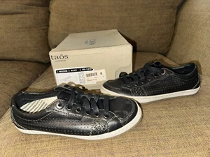 Taos Freedom Black Leather Comfort Shoes US Size 6 Women's - Picture 1 of 10