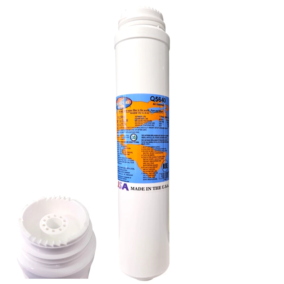 Omnipure Q5640  T40 Coconut Carbon GAC 12" Pre/Postfilter 2500 gal - Image 1 of 1