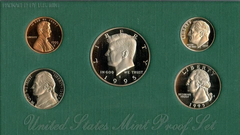 1995 Clad Proof Set U.S. Mint Original Government Packaging Cover