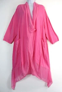 Ladies Lagenlook 10% Silk(shear edging) 90% Viscose(base) Overtop One size:Plus - Picture 1 of 91