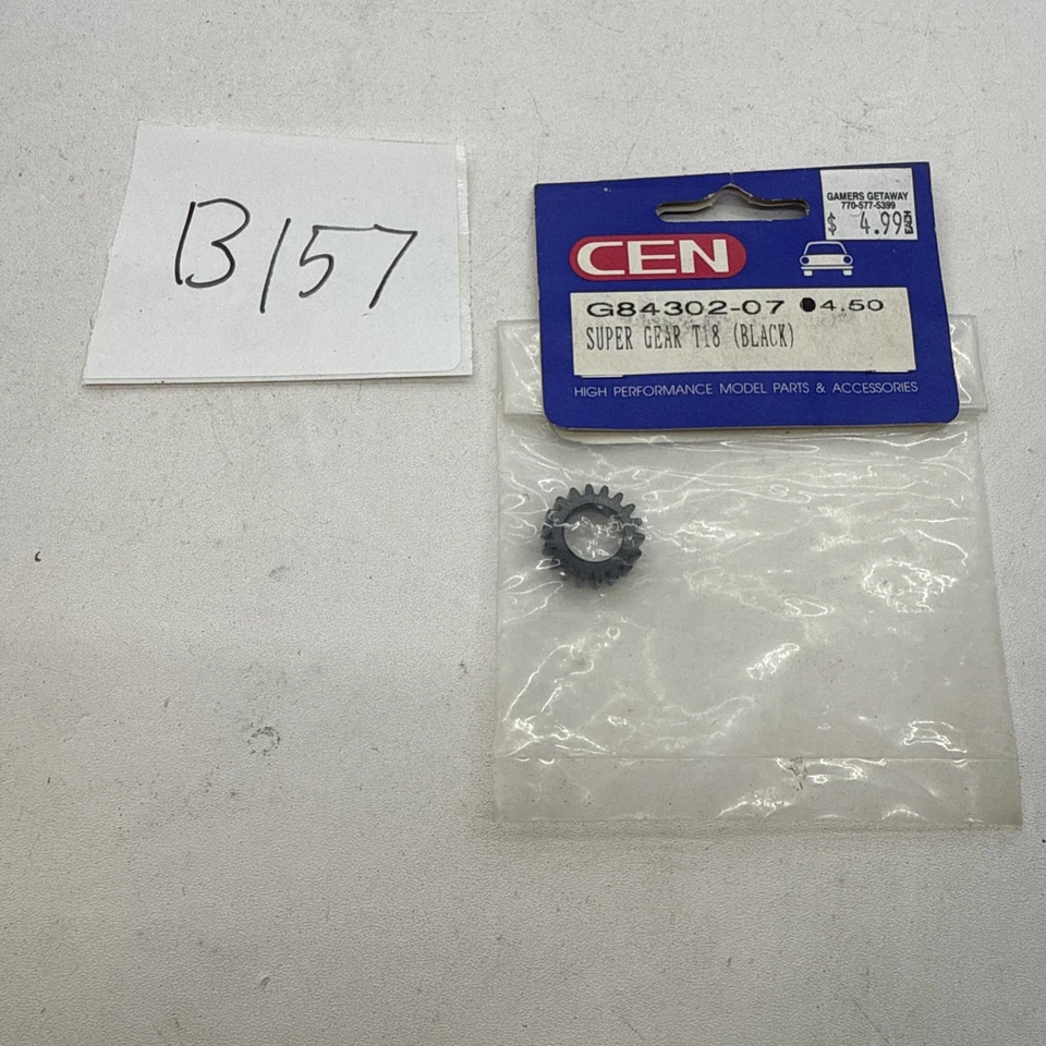 GENUINE CEN 84302 SUPER SPUR GEAR T18 18 TOOTH 18T BLACK G84302-07 - Image 1 of 1