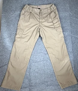 511 Tactical Pro Pants Mens Size 36x34 Tan Taclite RipStop Elastic Waist Cargo - Picture 1 of 10