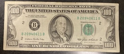1985 Series 100 Dollar Bill Federal Reserve Note - Image 1 of 4