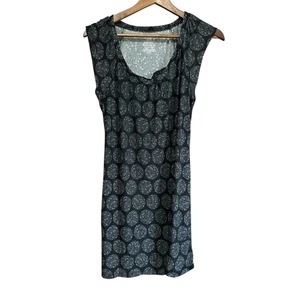 Vestido de pijama Sleep Sense negro blanco estampado floral manga corta ropa de dormir pequeño - Imagen 1 de 5