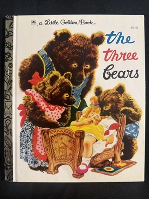 Vintage A Little Golden Book The Three Bears 1978 301-53 #5961 Foto 1 de 4