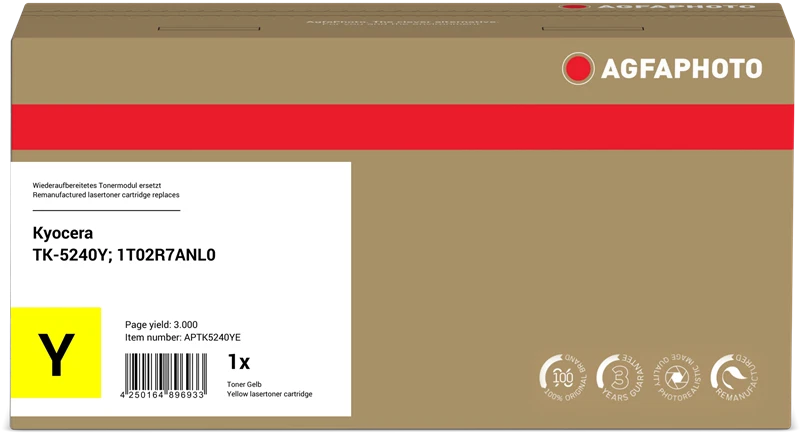 ORIGINAL Agfa Photo toner giallo APTK5240YE ~3000 Seiten - Immagine 1 di 1