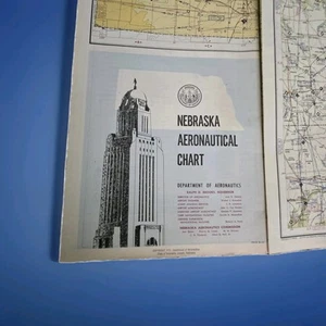 Luftfahrtkarte Karte Nebraska 1959 doppelseitig ca. 28"x59" - Bild 1 von 10