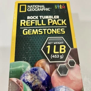 1 lb Gemstone National Geographic Rock Tumbler Refill Pack Tumbling Polish Kit - Picture 1 of 4