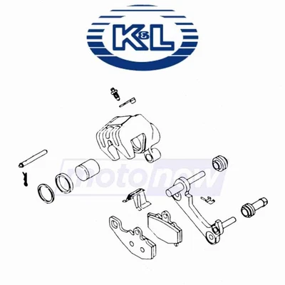 K&L Supply Rear Brake Caliper Rebuild Kit for 1982-1983 Kawasaki KZ1000R kh Foto 1 de 4
