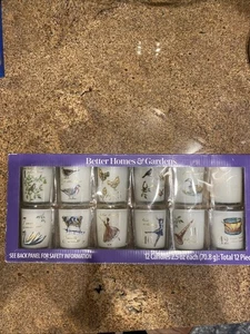 Better Homes & Gardens 12 Days of Christmas Glass VOTIVE CANDLE SET New! - Picture 1 of 5