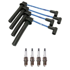 NGK 7mm Wire Set 4 Denso Nickel Spark Plug Kit For Breeze Neon 2.0 L4 Gap 0.032" - Picture 1 of 1