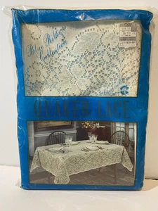 Vintage Quaker Lace Canterbury Tischdecke #1182 länglich 70x90 Natur/Creme Neu aus altem Lagerbestand - Bild 1 von 6