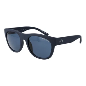 Armani Exchange Sunglasses Men Blue Acetate Rectangle 0AX4128SU 812380 55mm - Picture 1 of 3