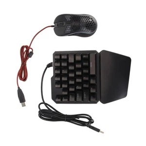 Keyboard Converter Set Plug And Play One Handed Gaming Keyboard And Mouse Com CB - Afbeelding 1 van 22