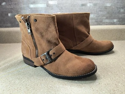 Botas Dolce Vita para mujer - Botines de cuero gamuza marrón talla 10, ¡apenas usadas! Foto 1 de 4