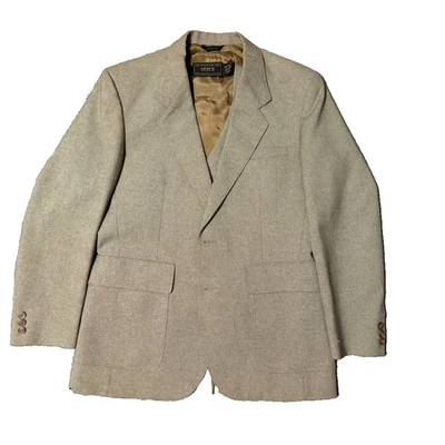 Blazer Levi’s Action Suit 40R con chaleco a medida para hombre beige tostado 2-P abrigo deportivo Foto 1 de 4