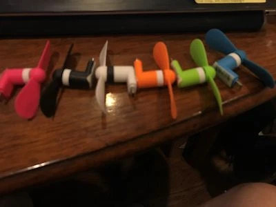 Micro Mini USB Electric Fan Chic Phone Cooling For Android Phone Samsung HTC LG - Image 1 of 4