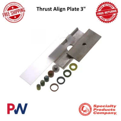SPC Performance Thrust Align Plate 3" Fits 3", 3-1/2" & 3-5/8" Wide Leaf Springs - Image 1 of 4