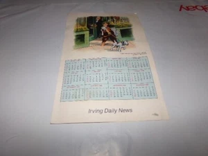 Vintage Irving Daily News Calendar Picture Reproduces Boy w Dog James Orem 1968 - Picture 1 of 5
