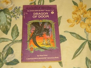 tsr endless questbook #13 dragon of doom - Picture 1 of 2
