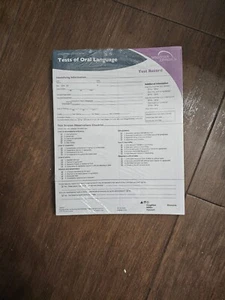 Woodcock-Johnson IV Tests of Oral Language Test Record WJ IV OL assessment 25 - Imagen 1 de 3