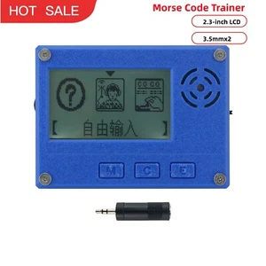 Morse Code Trainer CW Learner 3.5mmx2 2.3-in LCD Screen for CW Input Practice - Zdjęcie 1 z 8