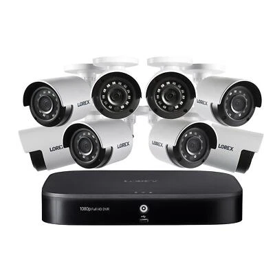 Lorex 1080p HD 8-Channel Security System with 1TB HDD DVR  8x 1080p HD Cameras - Image 1 of 4