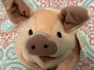 Folkmanis Puppets - Grande MAIALE ROSA BURATTINO A MANO! Carino lungo 12 pollici - nuovo con etichette - Foto 1 di 10