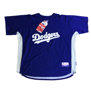 NWT Los Angeles Dodgers Blue Majestic Cool Base 3XL Baseball Jersey Batting LA - Picture 1 of 15
