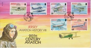 Unaddressed Jersey FDC First Day Cover 2003 Aviation History VIII Stamp Set - Picture 1 of 1