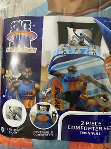 SPACE JAM A NEW LEGACY 2-TEILIGE DOPPEL-/VOLLWENDBARE BETTDECKE UND SCHEIN NEU - Bild 1 von 1