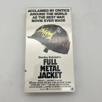 Full Metal Jacket Stanley Kubrick (VHS, 1991) New Factory Sealed VTG Warner Bros - Image 1 of 4