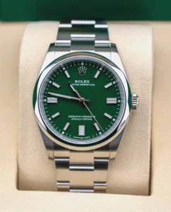 Rolex Oyster Perpetual OP 36mm 126000 Factory Green Dial Oyster Bracelet UNWORN - Picture 1 of 10