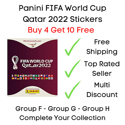 Panini FIFA World Cup Qatar 2022 Stickers - Group F, G, H - Buy 4 Get 10 Free • 1.95£