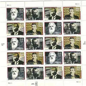Scott #3061...32 Cent...Pioneers of Communication...Sheet of 20 - Picture 1 of 1