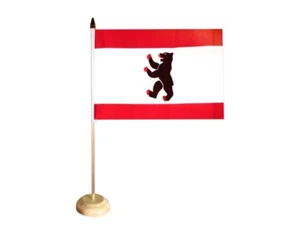 Tischflagge Deutschland Berlin Berliner Tischfahne 15x22cm - Picture 1 of 1