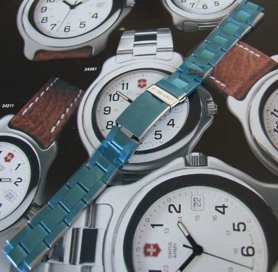 NEW/NOS SWISS ARMY OEM 14mm OFFICERS 1884 Small Ladies Watch BRACELET/BAND/STRAP - Image 1 of 4