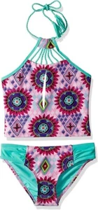 YMI Girls' Arizona Sun Halterkini, 7-8 - Picture 1 of 1