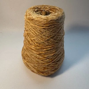 SILK CITY FIBERS YARN - 3310 Chenille CHAMOIS 325 - 1.1 lb Cone - Picture 1 of 4