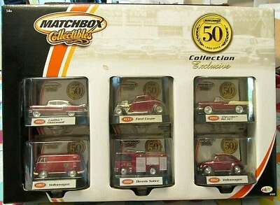 Vintage Matchbox Collectibles 50th Anniversary Collection 6 Vehicles Ebay NIP - Image 1 of 4