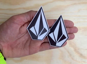 Set Of 2 Volcom Stone Mini Sticker Skate Surf Decal Skateboard Snowboard - Picture 1 of 3
