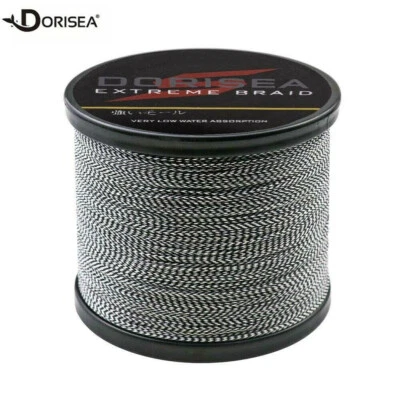 Línea de pesca trenzada Power Braid Dorisea 100M-2000M punto blanco y negro 6 lb-300 lb Foto 1 de 4