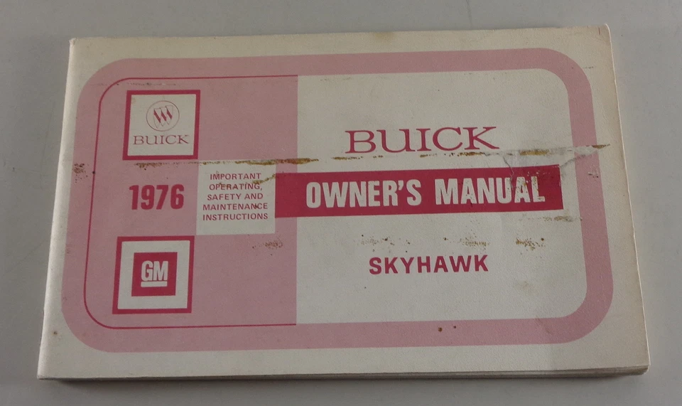 Manuale Dell'Utente Buick Skyhawk Del 1976 - Immagine 1 di 1