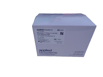 Placa de reacción PCR térmica, biosistemas aplicados MicroAmp TriFlex 3 x 32 pozos (20) Foto 1 de 3