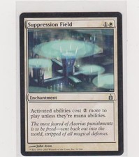 1x Suppression Field ~ Ravnica: City of Guilds MtG Magic White Uncommon 1x x1